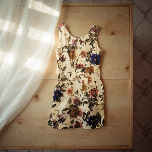 2/$20 🅢🅐🅛🅔 🌻 Floral Y2K Sleeveless Dress • Pockets • Autumn • Work • Fall - Picture 1 of 11